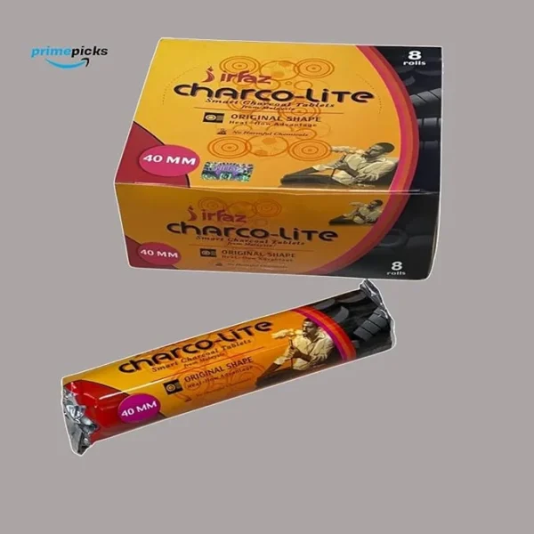 PrimePicks™ Charcoal- Smart Charcoal Lite Tablets-Backhoor Charcoal-Hookah Charcoal 40mm, 8 rolls original shape - Image 4