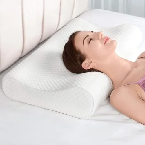 PrimePicks™ Memory Foam Pillows, Bed Pillow for Sleeping, Ergonomic Cervical Pillow Neck Support Pillow for Side Back Stomach Sleeper, Orthopedic Contour Pillow for Neck and Shoulder Pain