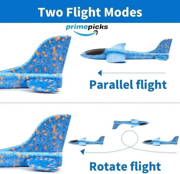 PrimePicks™ Airplane Construction Kits, with launcher gun for Kids, One Set Launcher with Two Glider Foam Catapult Plane for Girls and Boys - Image 3