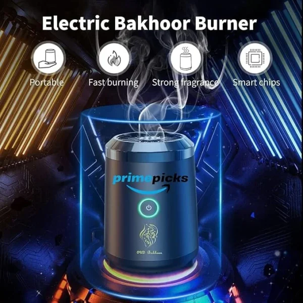 PrimePicks™ Portable Electronic Bakhoor Burner Rechargeable USB Aroma Diffuser,Car Incense burner - Image 7