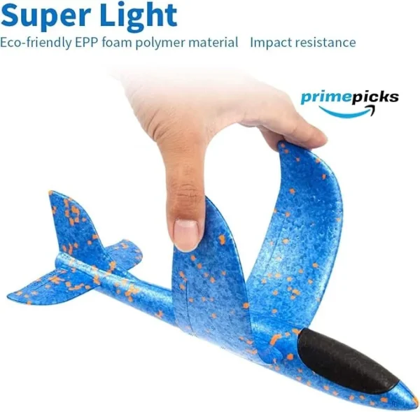 PrimePicks™ Airplane Construction Kits, with launcher gun for Kids, One Set Launcher with Two Glider Foam Catapult Plane for Girls and Boys - Image 7